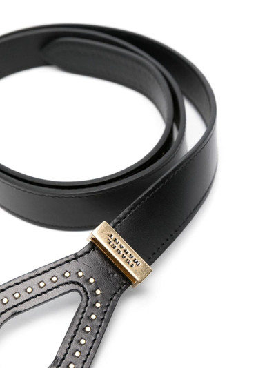 Isabel Marant Brindi studded leather belt outlook