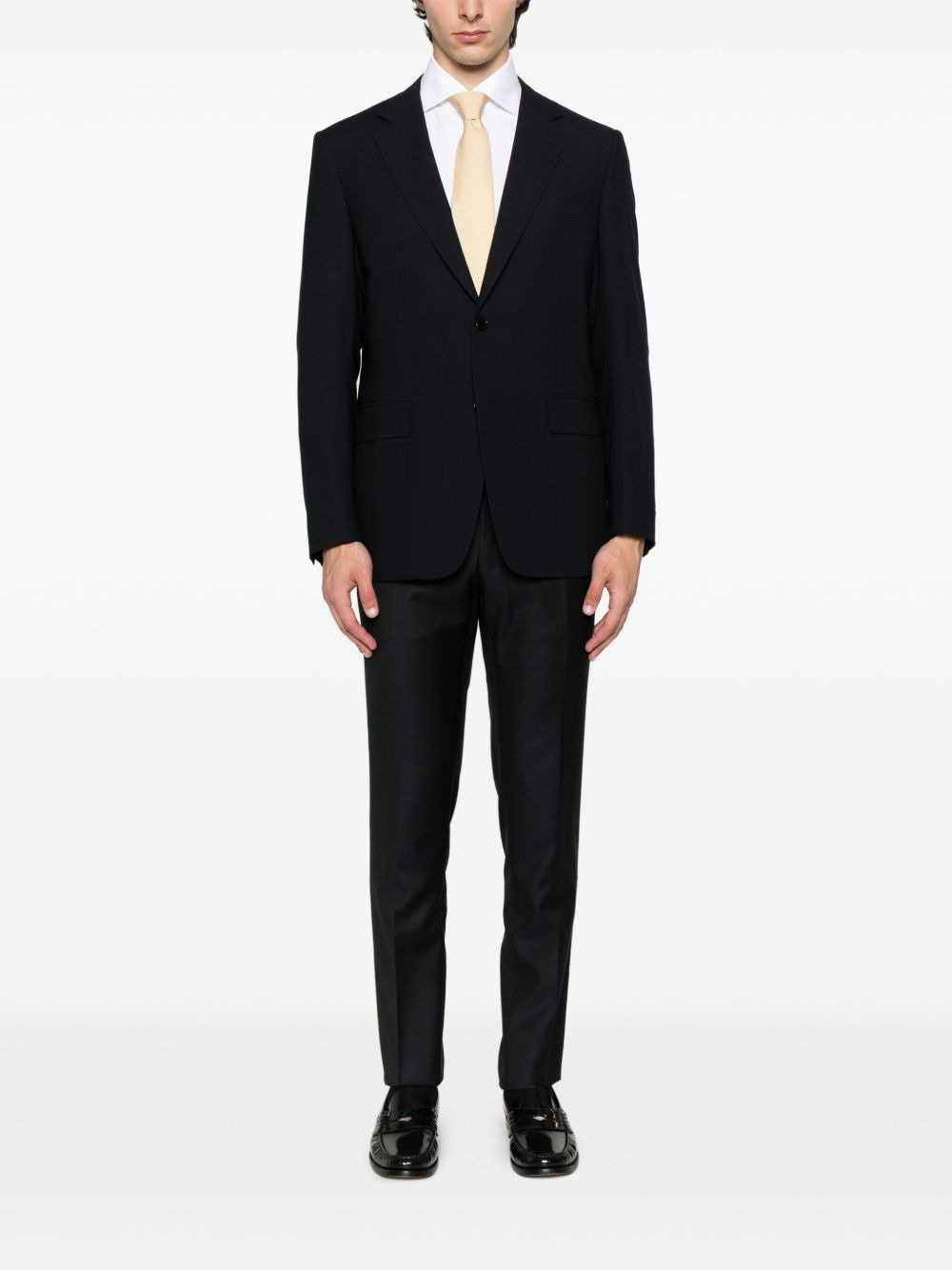 two-button wool jacket - 2