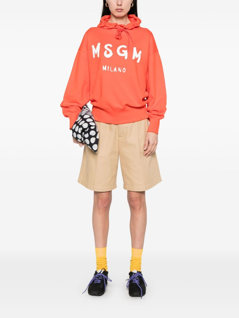 MSGM logo-print hoodie outlook