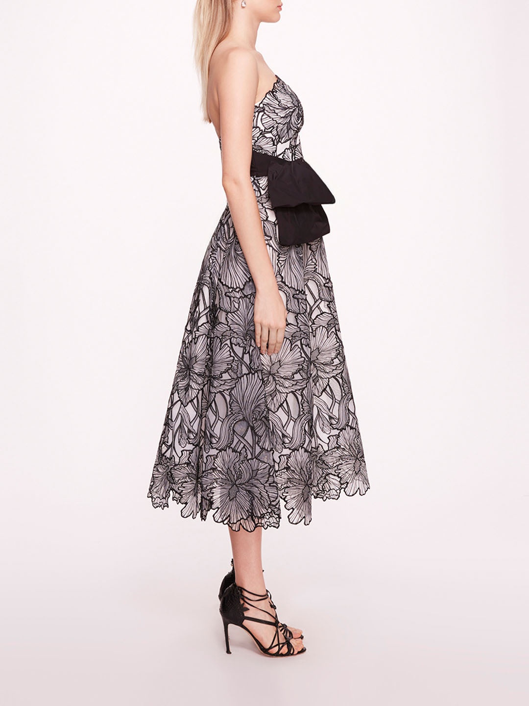 IRIS CUTWORK MIDI DRESS - 3