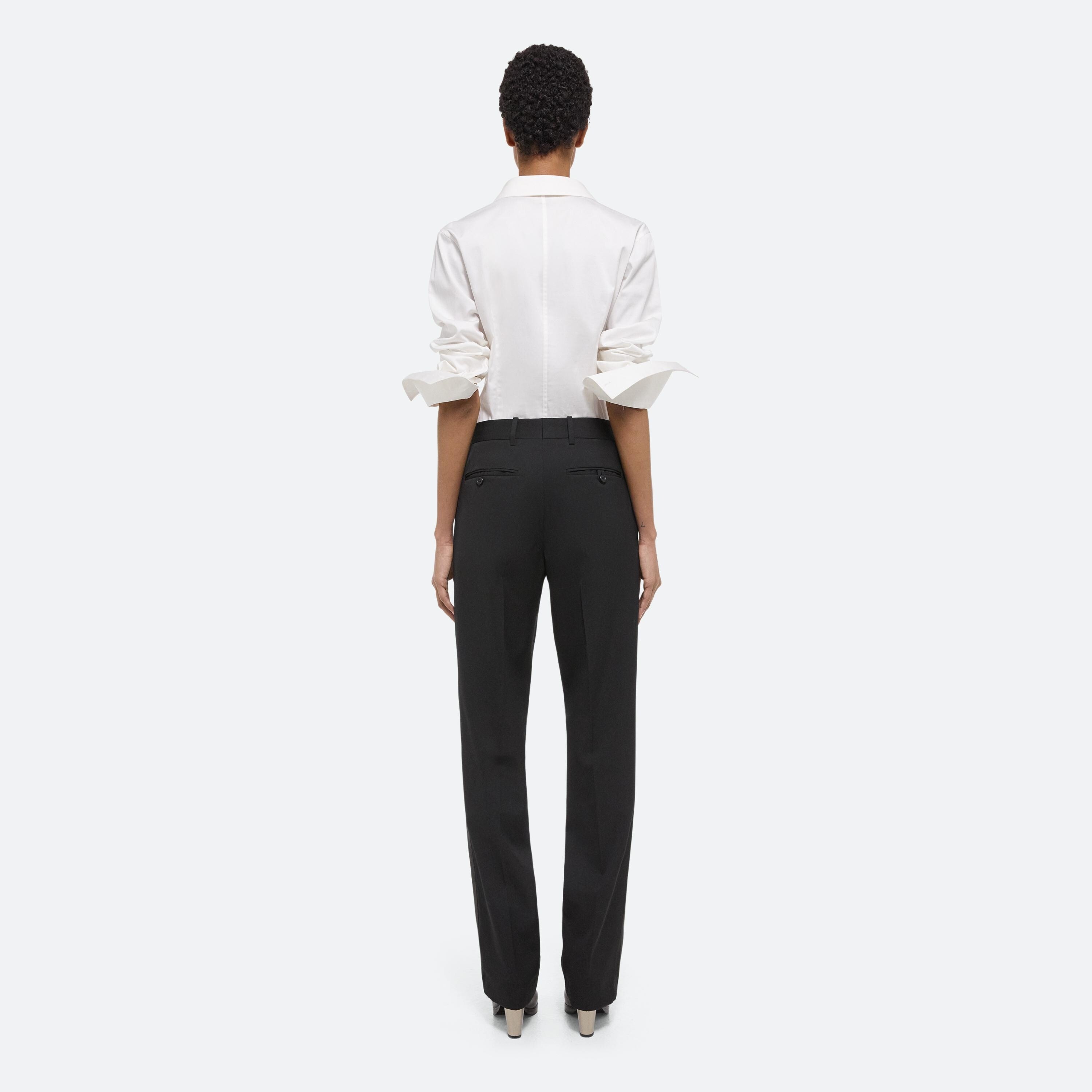 VIRGIN WOOL SEATBELT TROUSER - 5