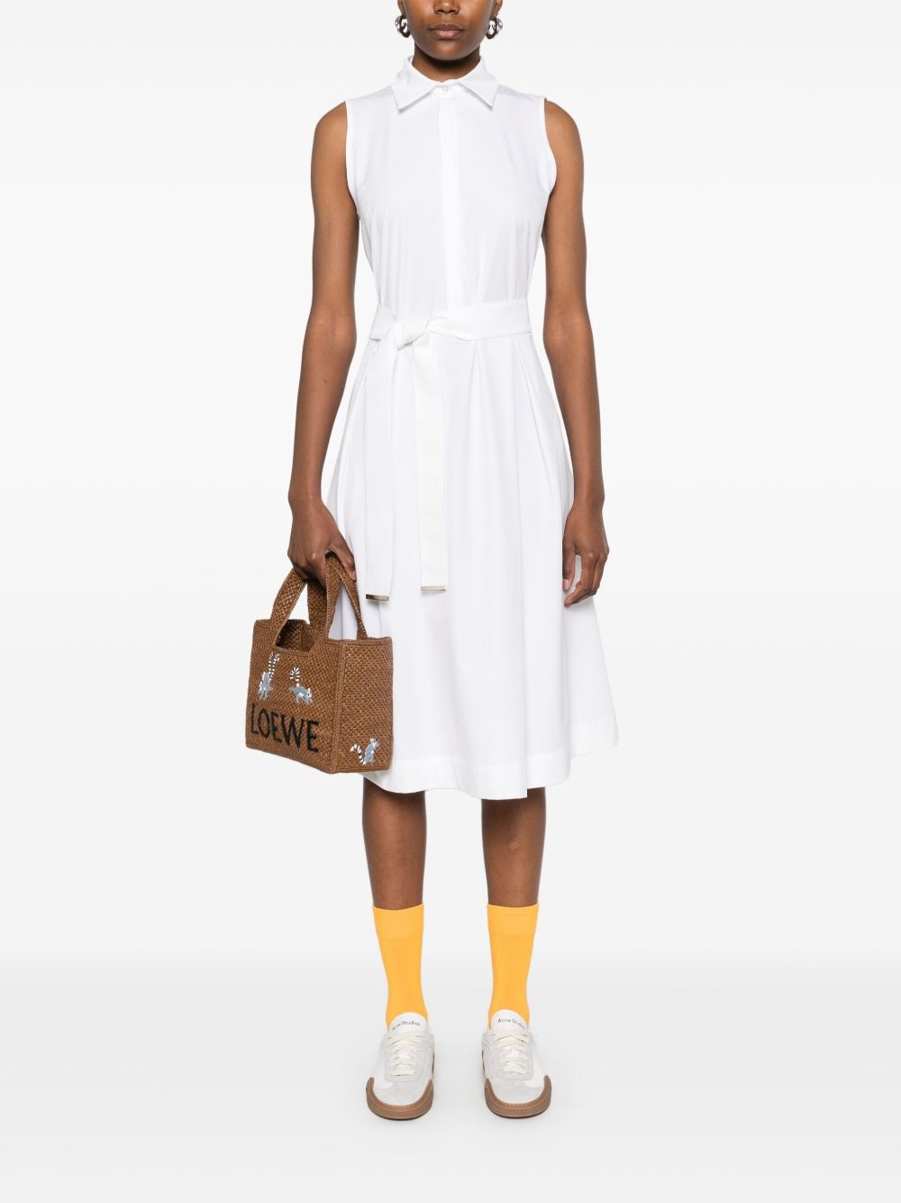 belted midi dress - 2