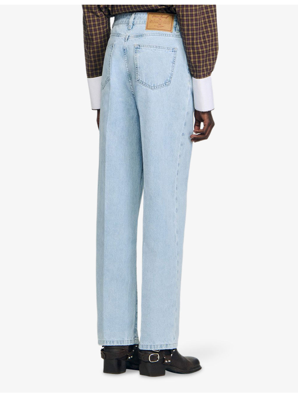 Straight-Leg Faded-Wash Denim Jeans - 4
