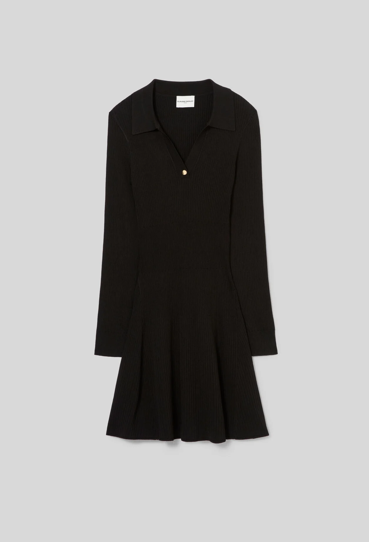SHORT FINE-KNIT DRESS - 1