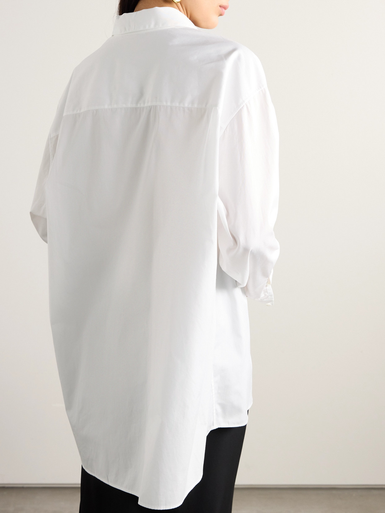 Essentials Luka Oversized Cotton-poplin Shirt - 3
