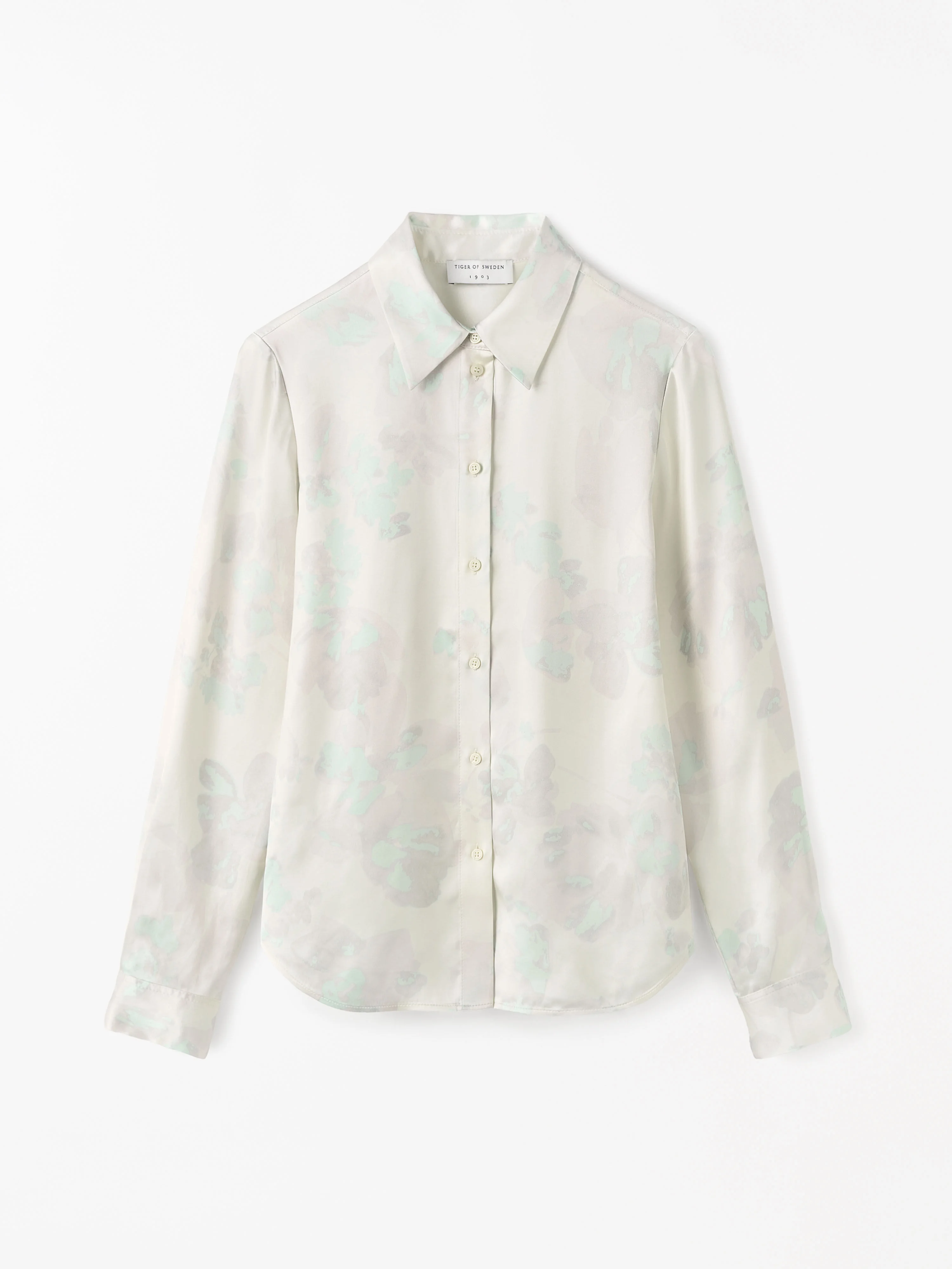 Camilla Floral Satin Blouse - 1