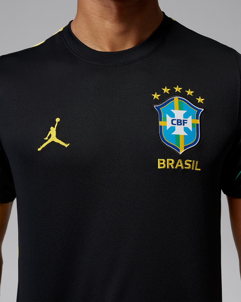 Brazil Strike Men's Jordan Dri-FIT Soccer Short-Sleeve Knit Top 4