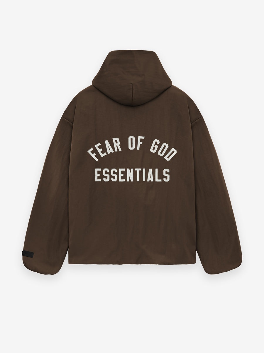 Textured Nylon Hooded Coaches Jacket - 3