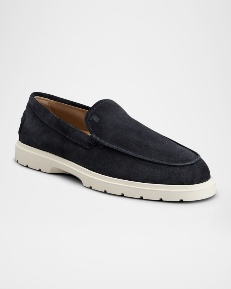 Tod's Men's Suede Penny Loafers outlook