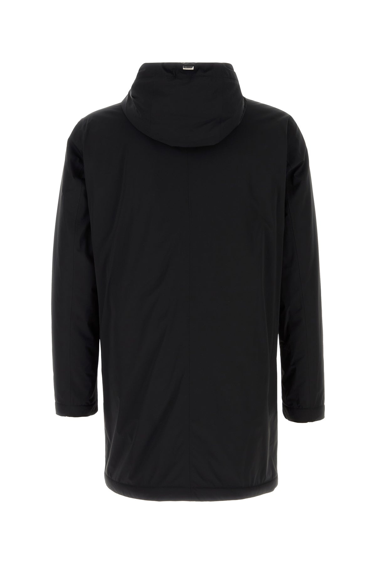 Black stretch nylon parka - 2