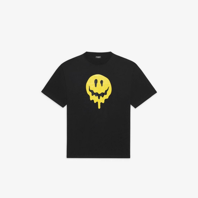 Men's Drip Peace Large Fit T-shirt in Black/yellow/white - 1
