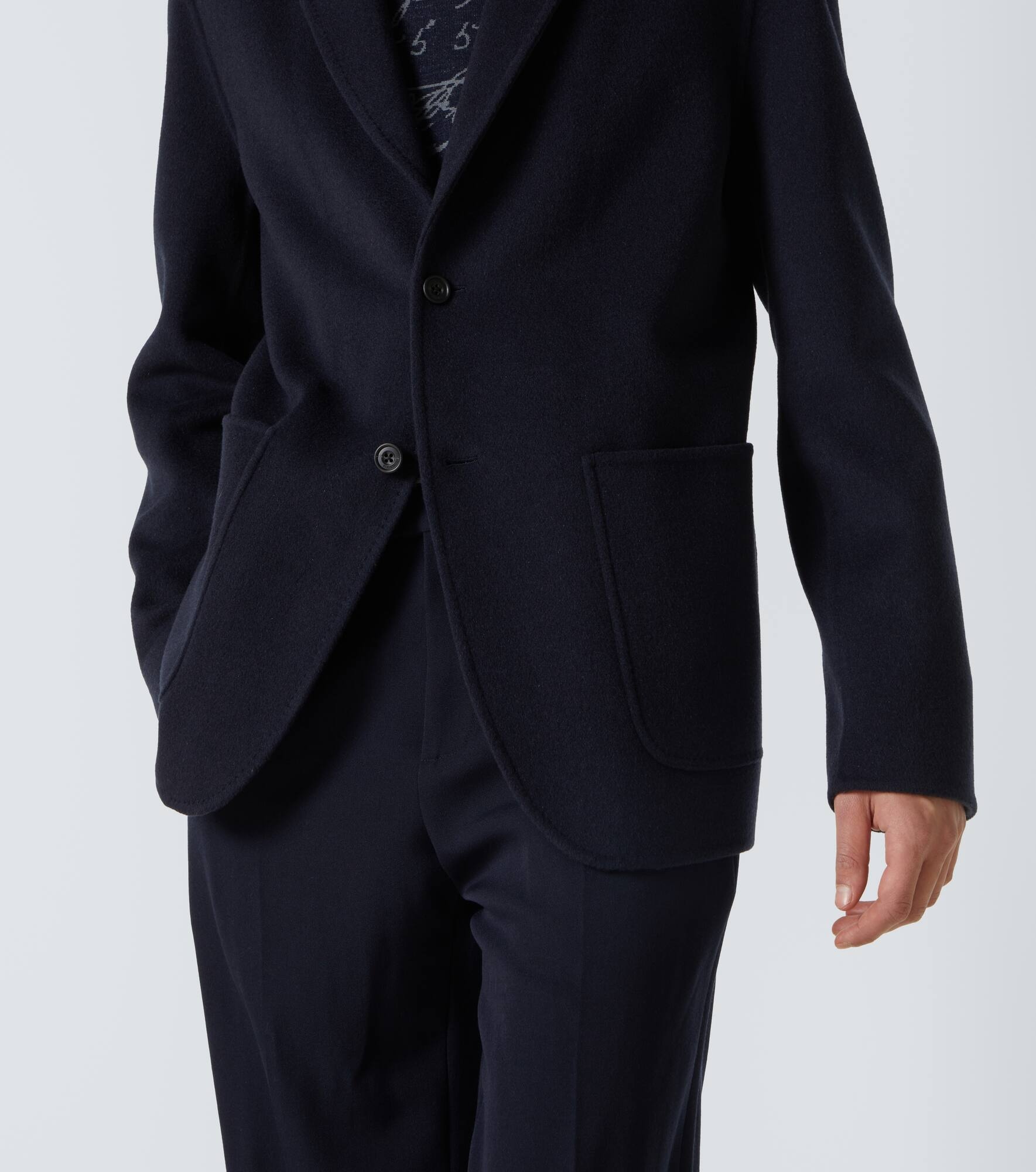 Scritto reversible wool and cashmere blazer - 6
