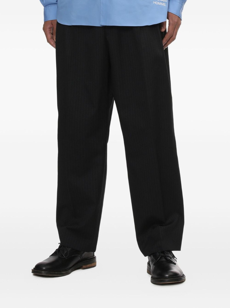 pleated pinstripe trousers 3