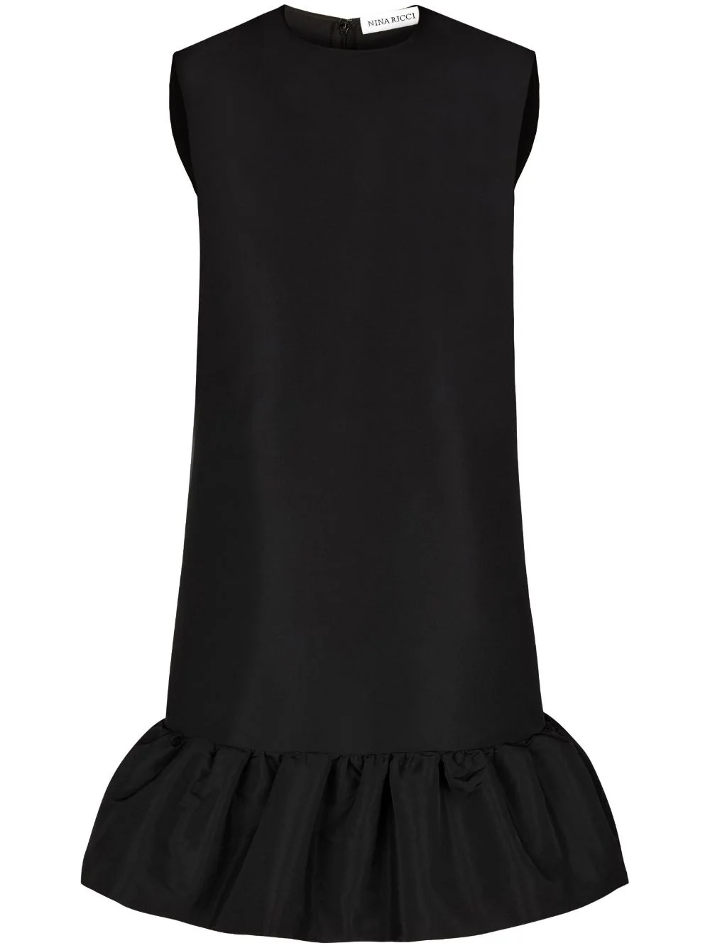 peplum-hem sleeveless dress - 1