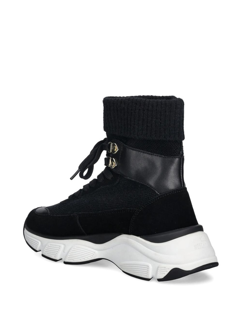 lace-up sock-detail sneakers 4