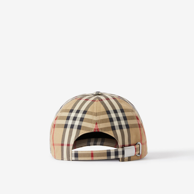 Check Cotton Baseball Cap 3