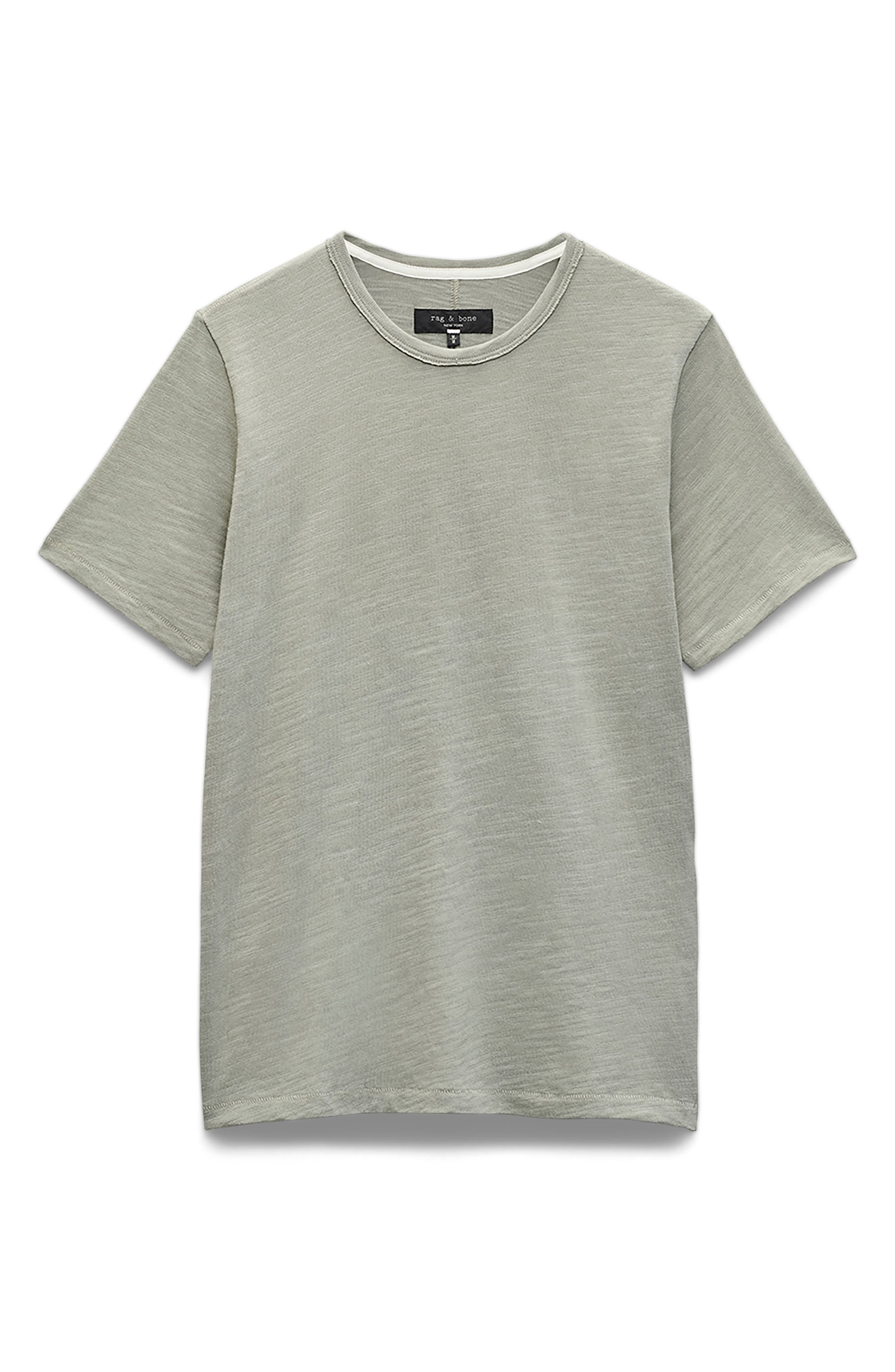 rag & bone Men's Classic Flame Slub Cotton T-Shirt in Leaf Grey at Nordstrom - 5