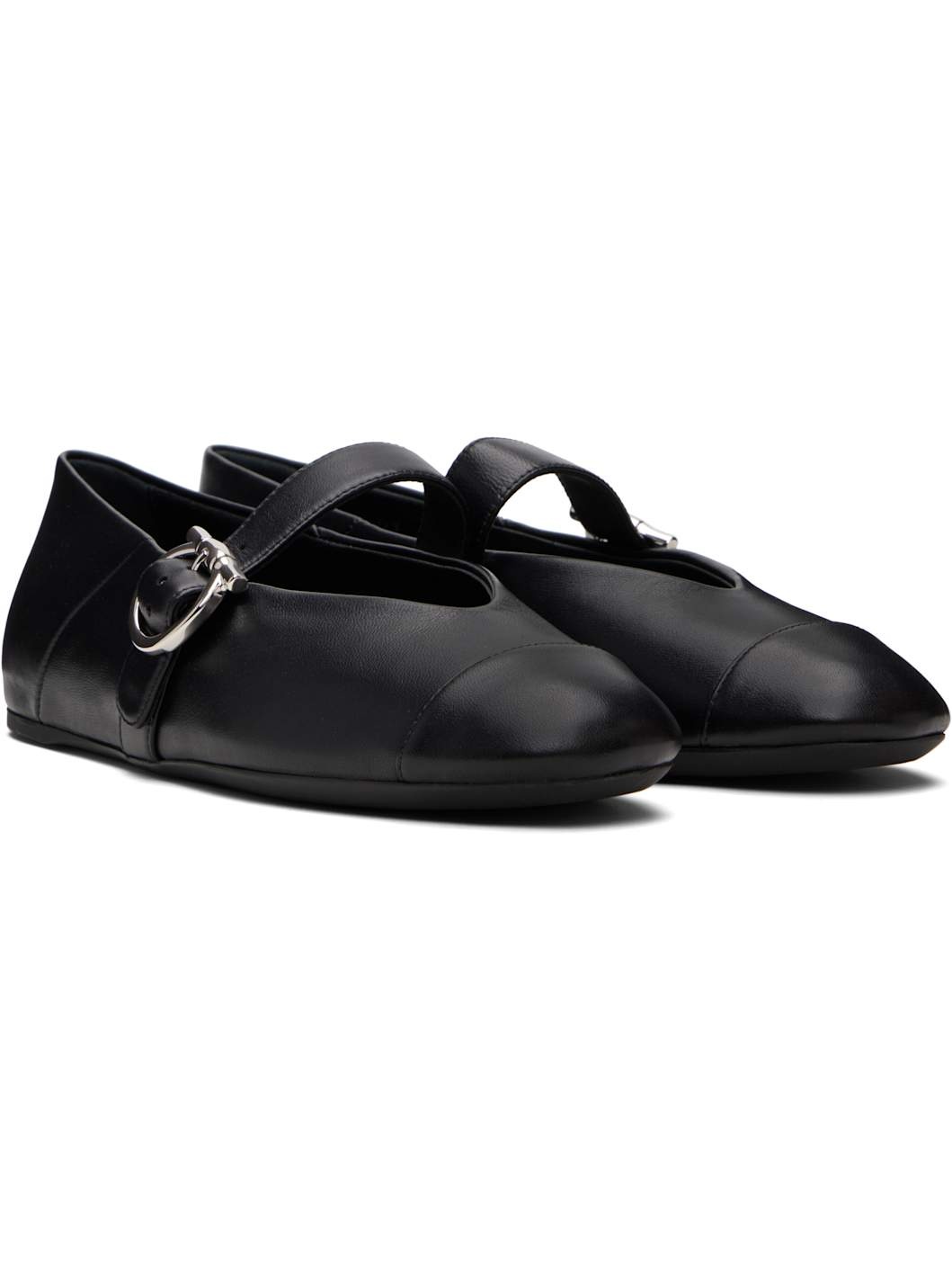 Black Gancini Ballerina Flats - 4