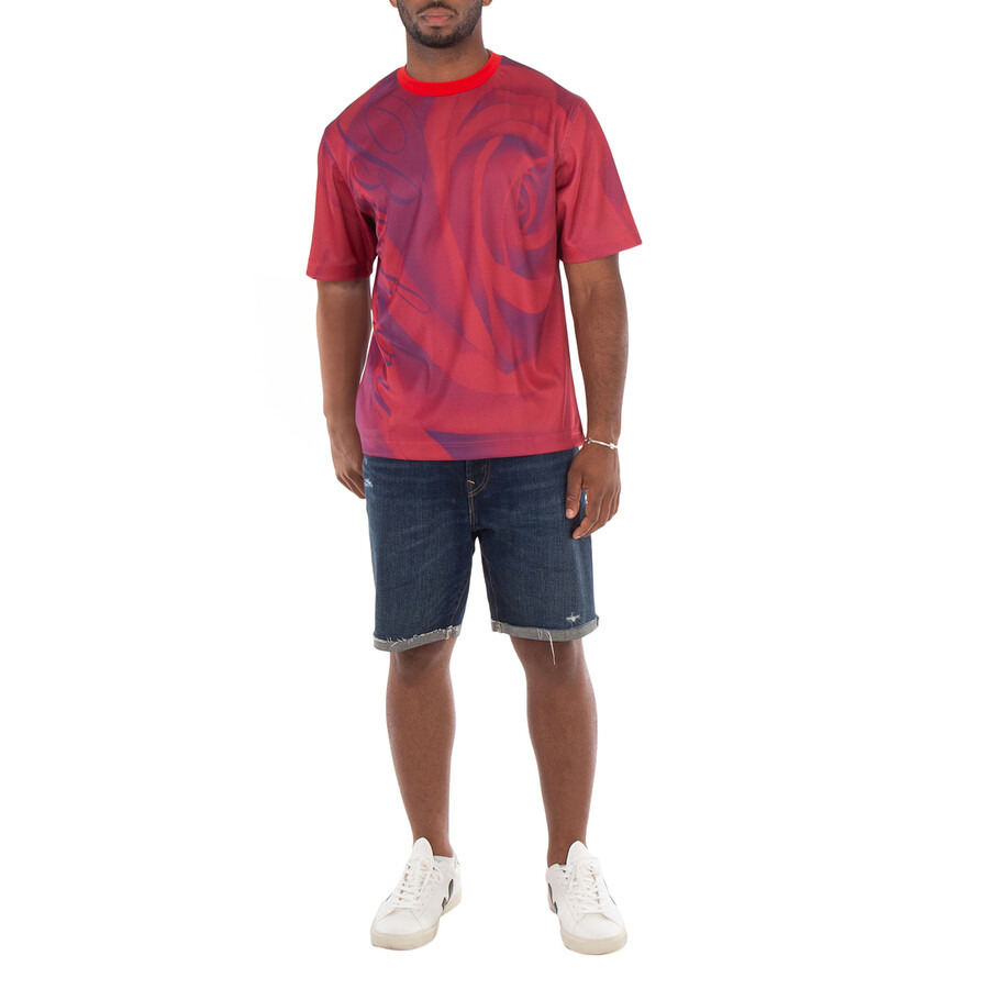 Burberry Rose Print Football T-Shirt - 4