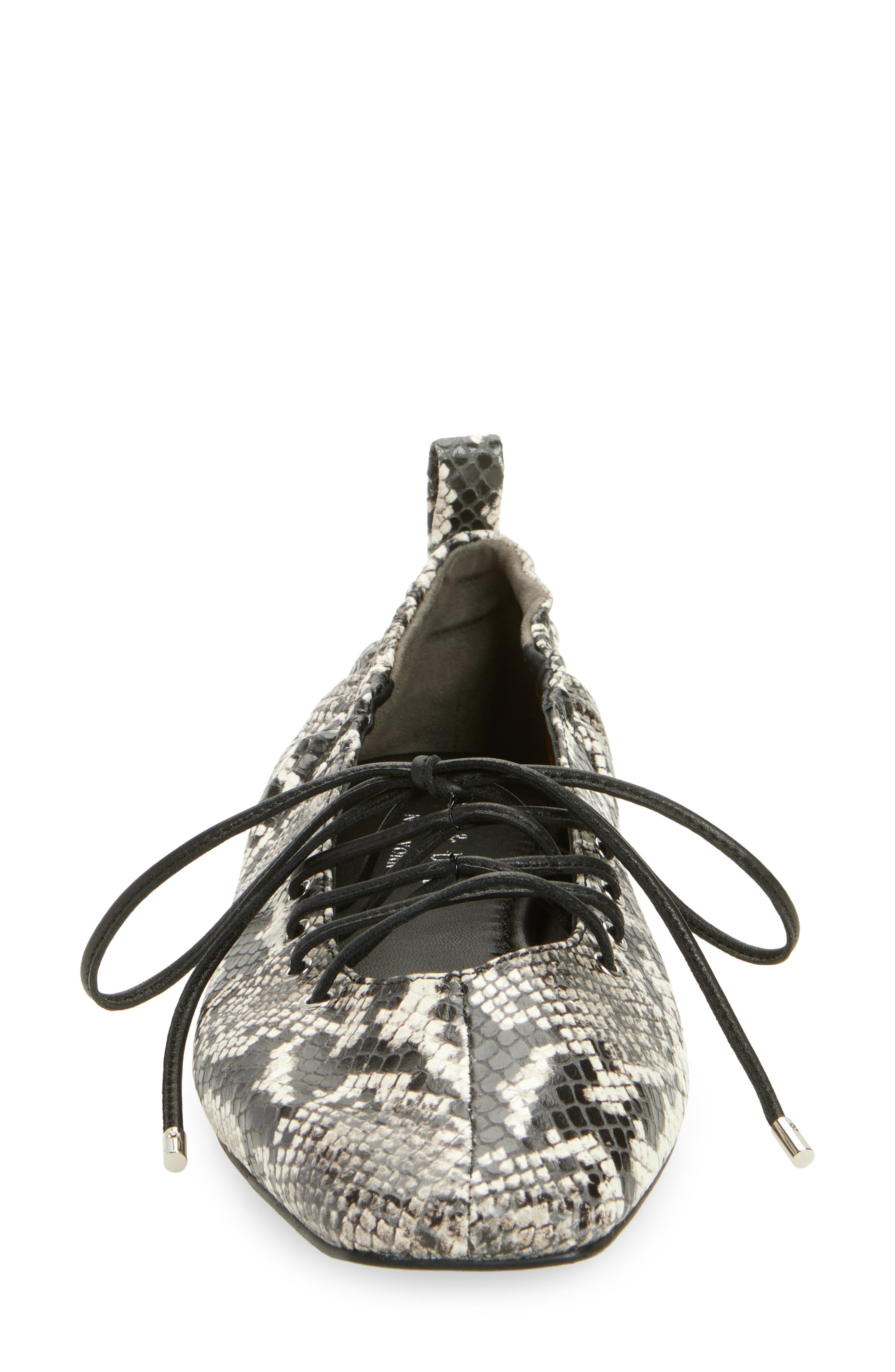 rag & bone Sophia Ballet Flat in White Sn at Nordstrom - 4