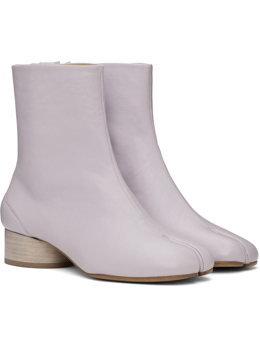 Purple Tabi Ankle Boots - 4