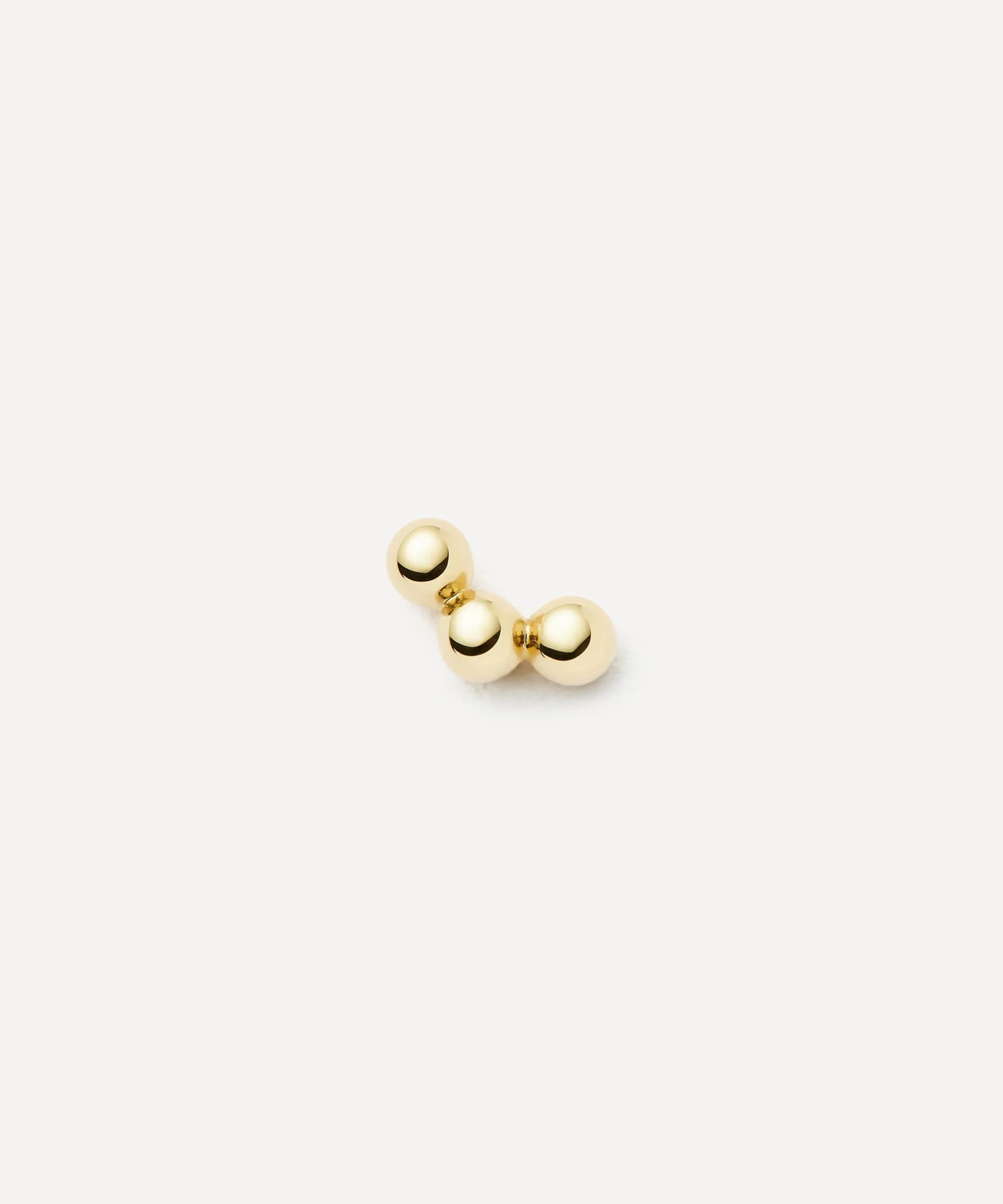 14ct Gold Fine Trio Stud Earring - 1
