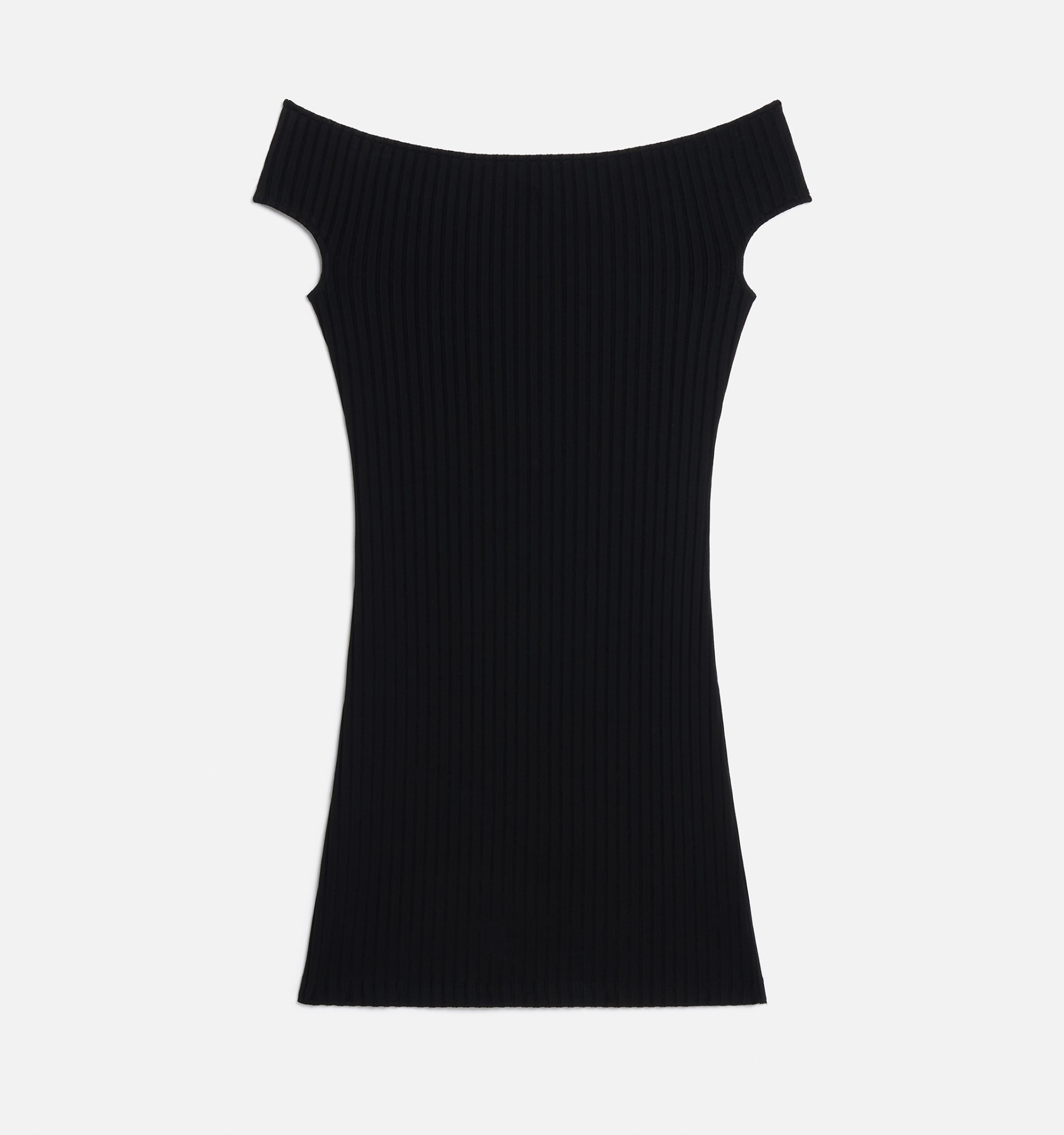 Bare Shoulder Mini Dress - 5