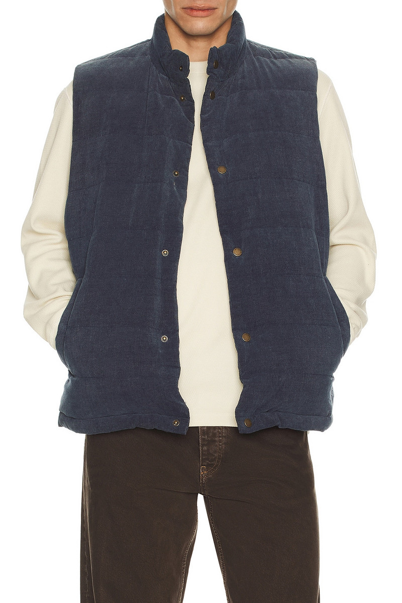 Cord Puffer Vest 1
