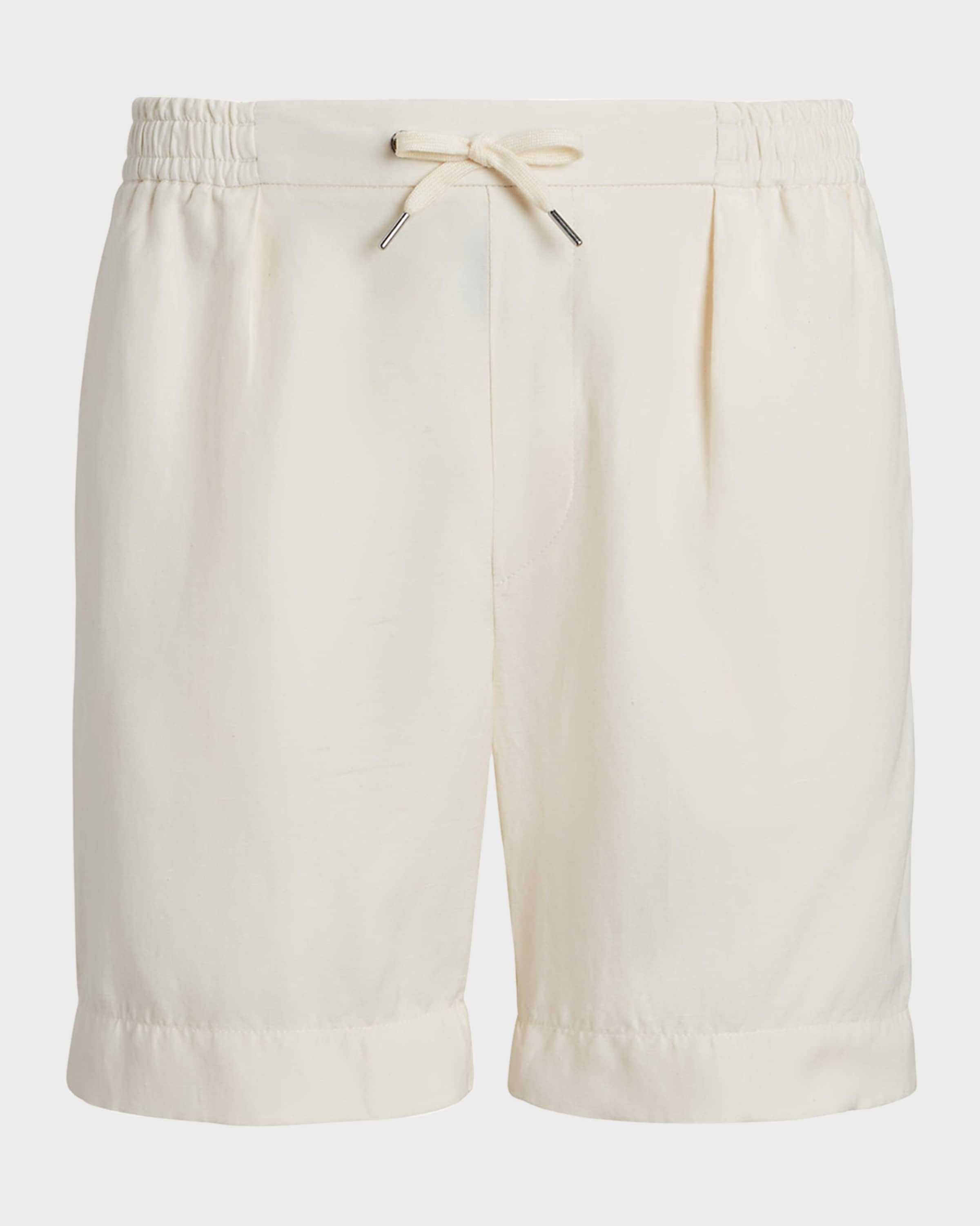 Men's Dorset Silk-Linen Drawstring Shorts - 1