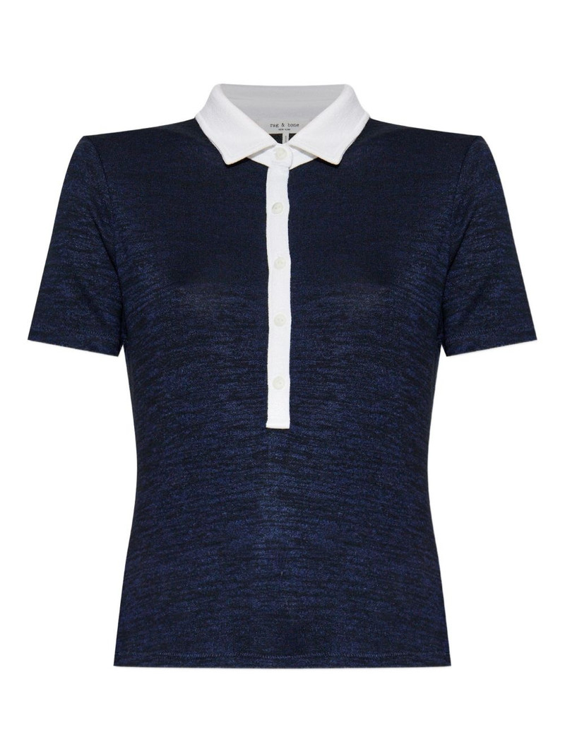 two-tone polo top 1