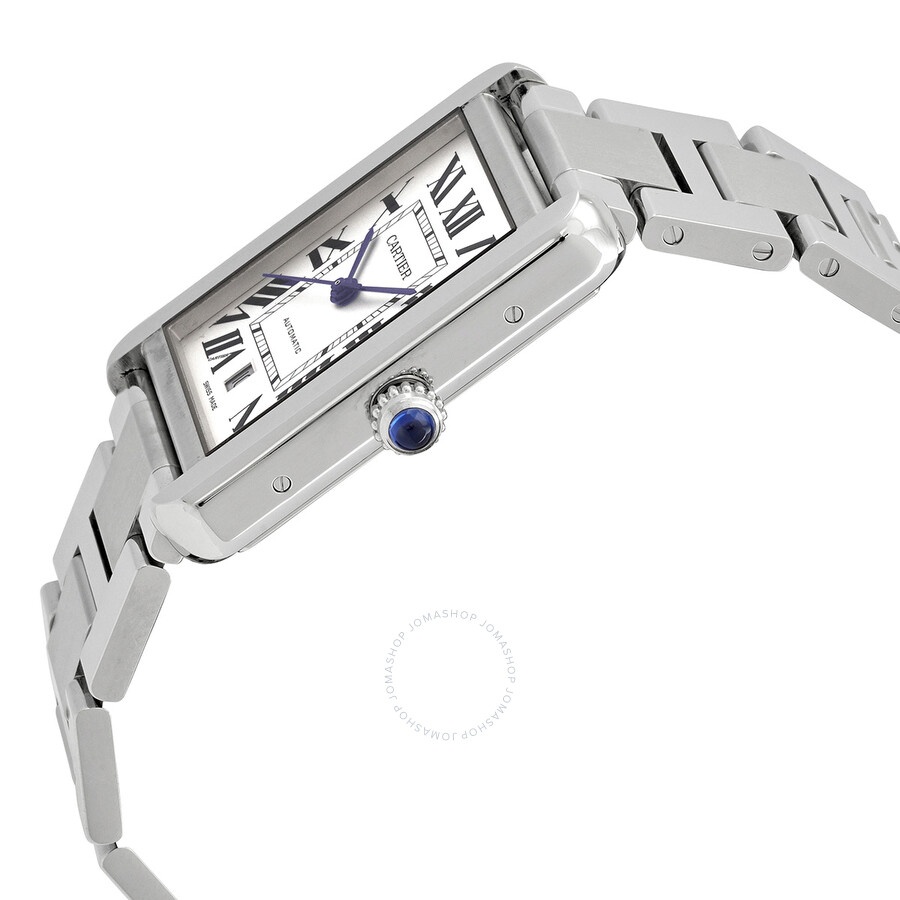 Pre-owned Pre-owned Cartier Tank Solo XL Automatic Silver Dial Men's Watch W5200028 - 2