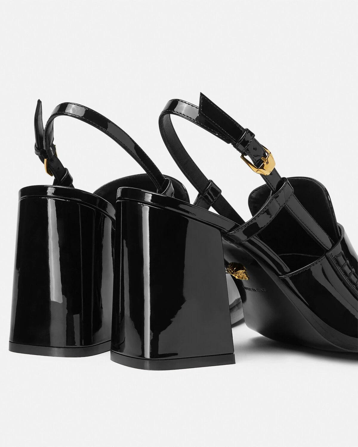 Alia Slingback Patent Loafer Pumps 85 mm - 6