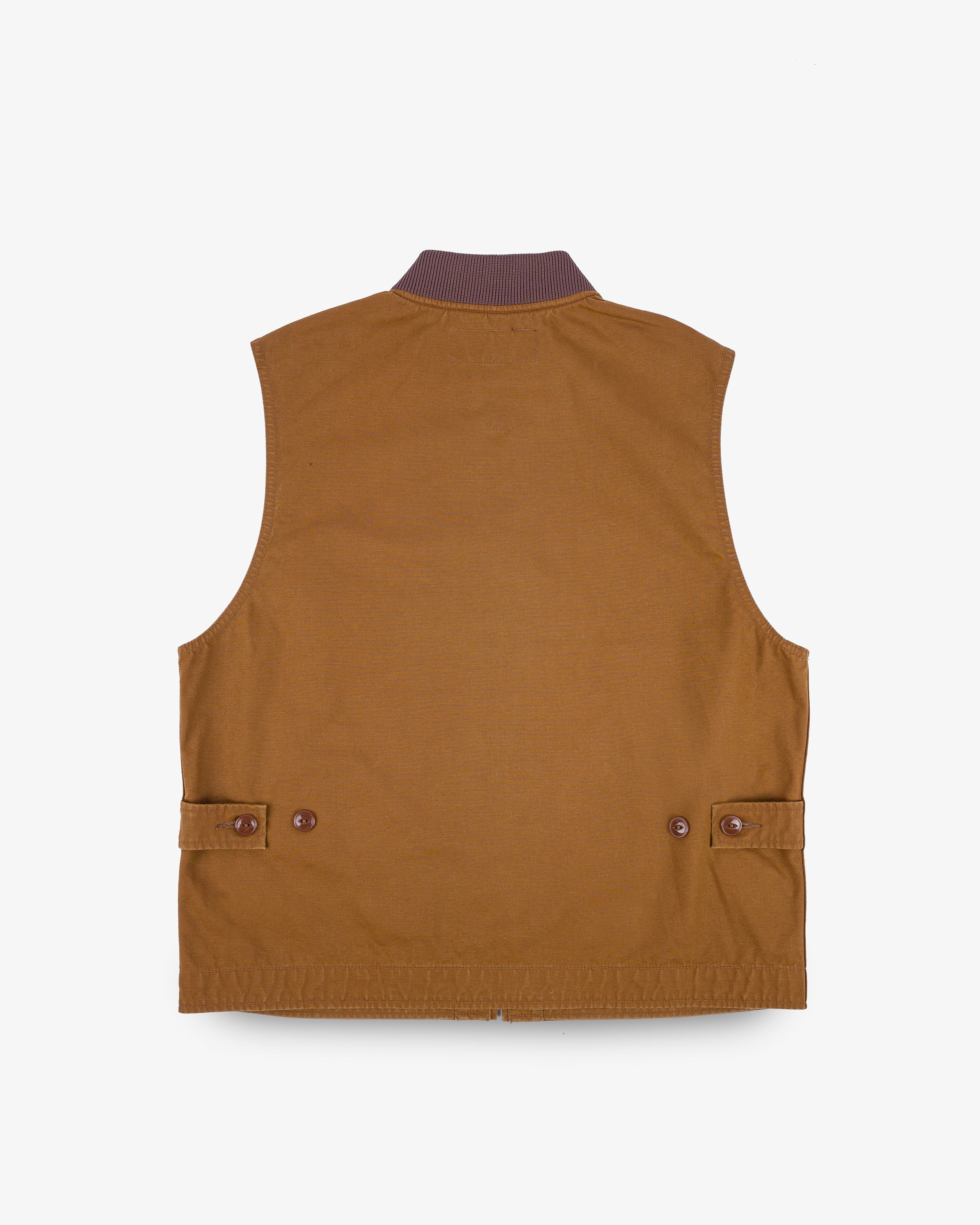 IHV-49-BRN 9oz Canvas Work Vest - Brown - 5