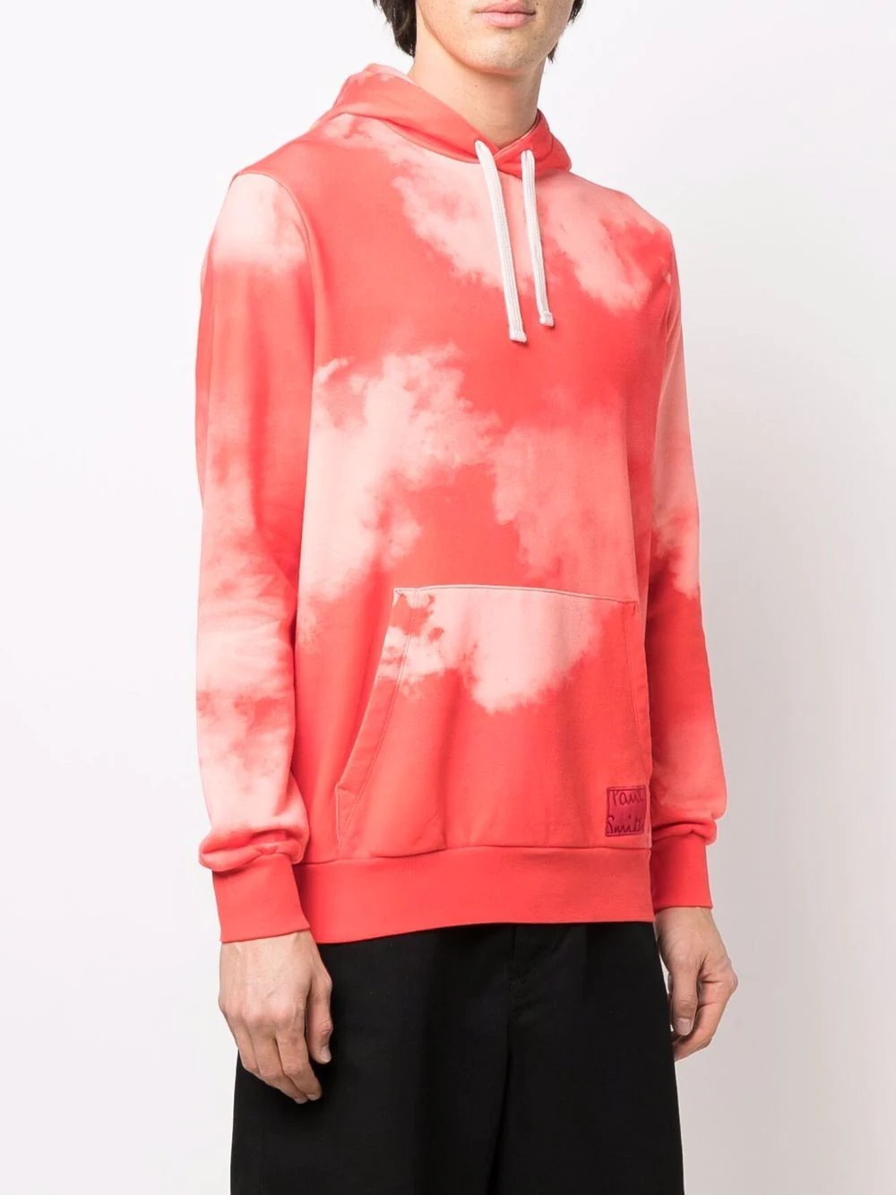 cloud-print pullover hoodie - 3