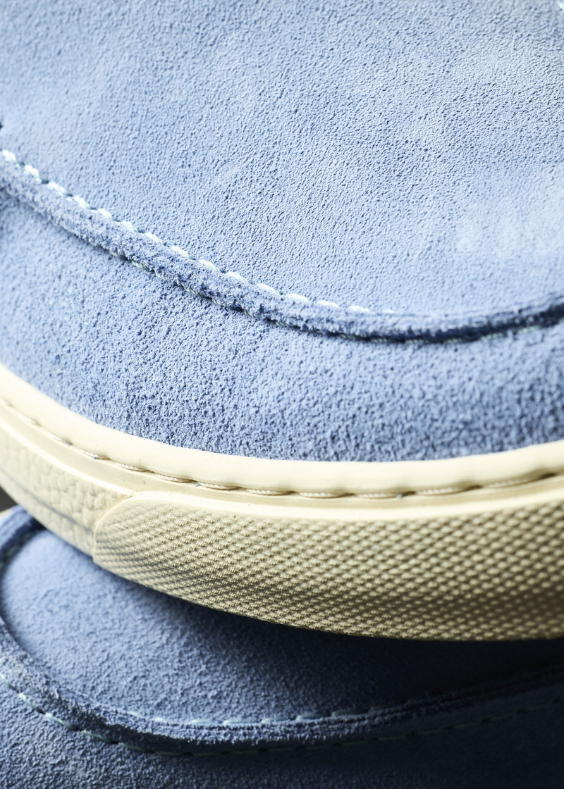 Light Blue Suede 'Simeon' Loafers 8