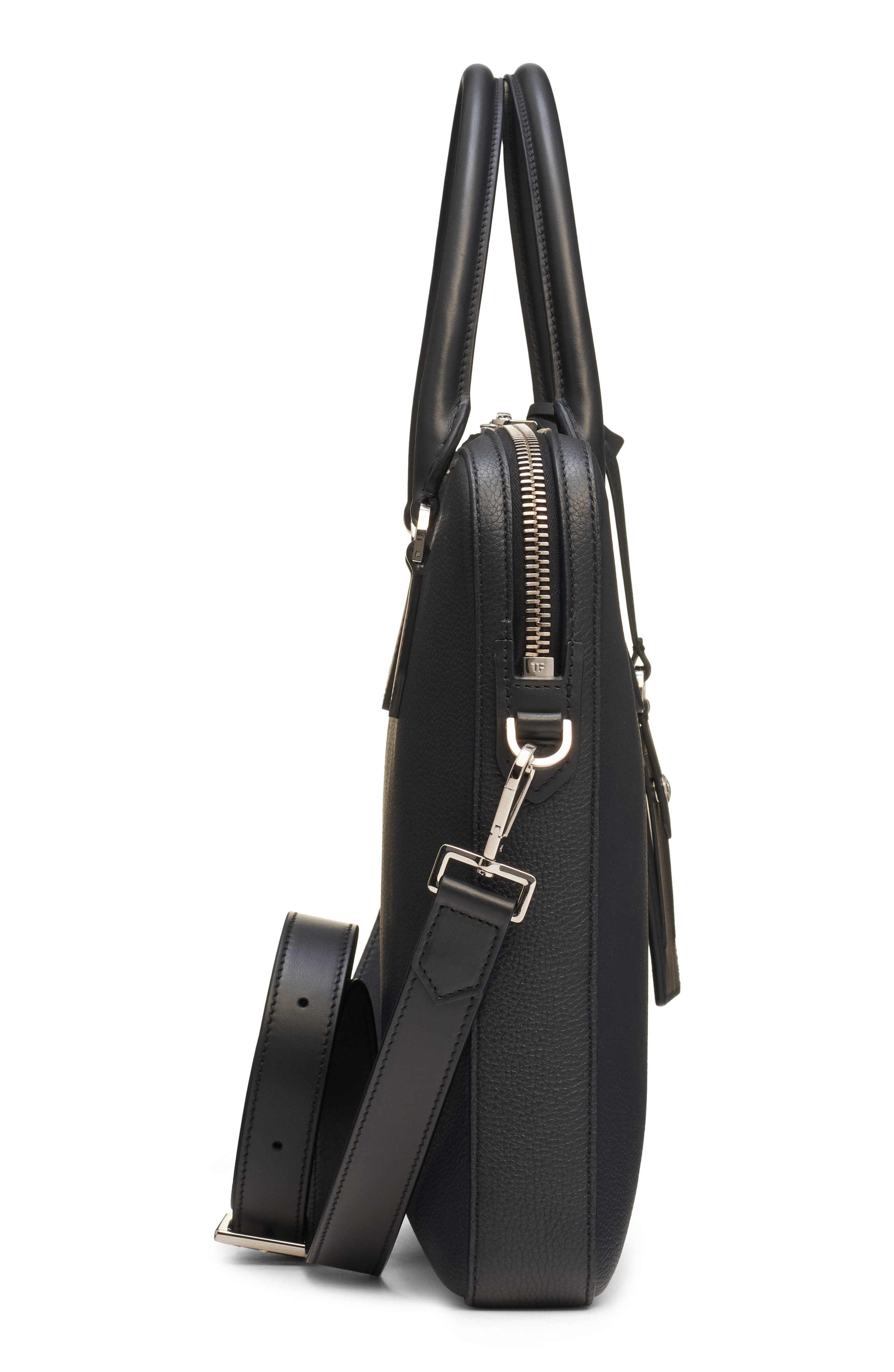 TOM FORD Elliot City Grained Leather Briefcase in Black at Nordstrom - 6
