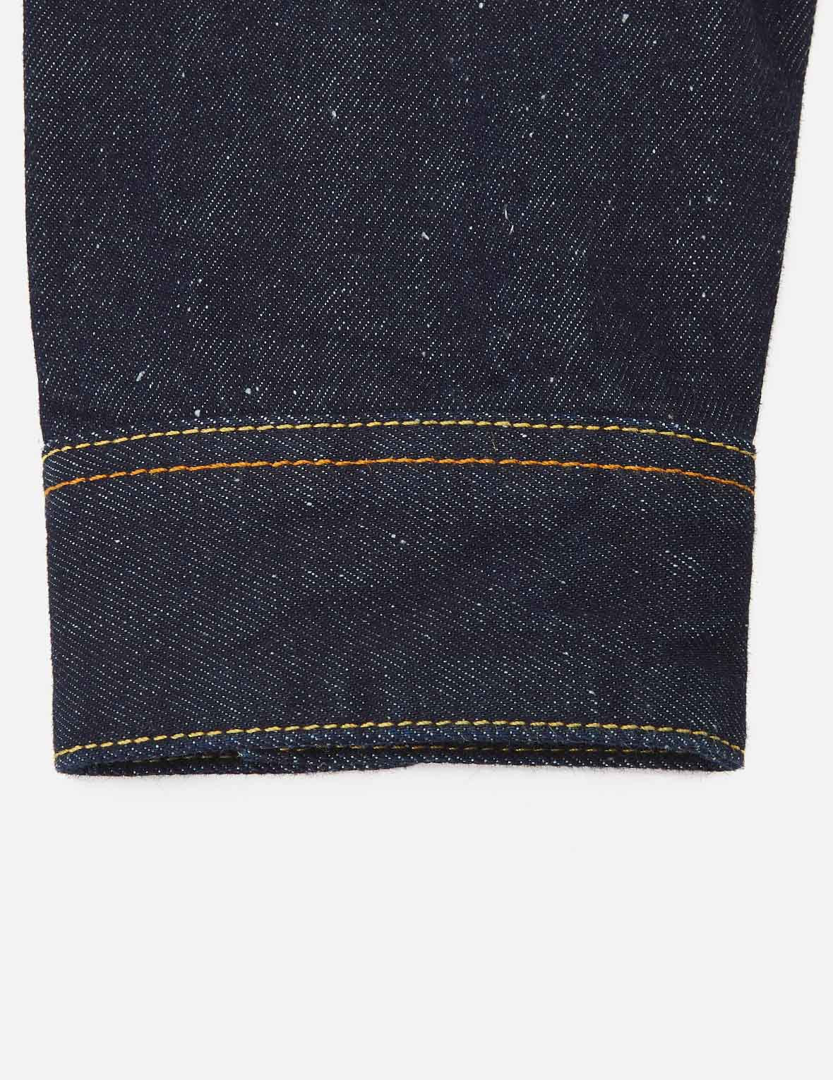 BRUSHSTROKE DAICOCK DISCHARGED DENIM JACKET - 11