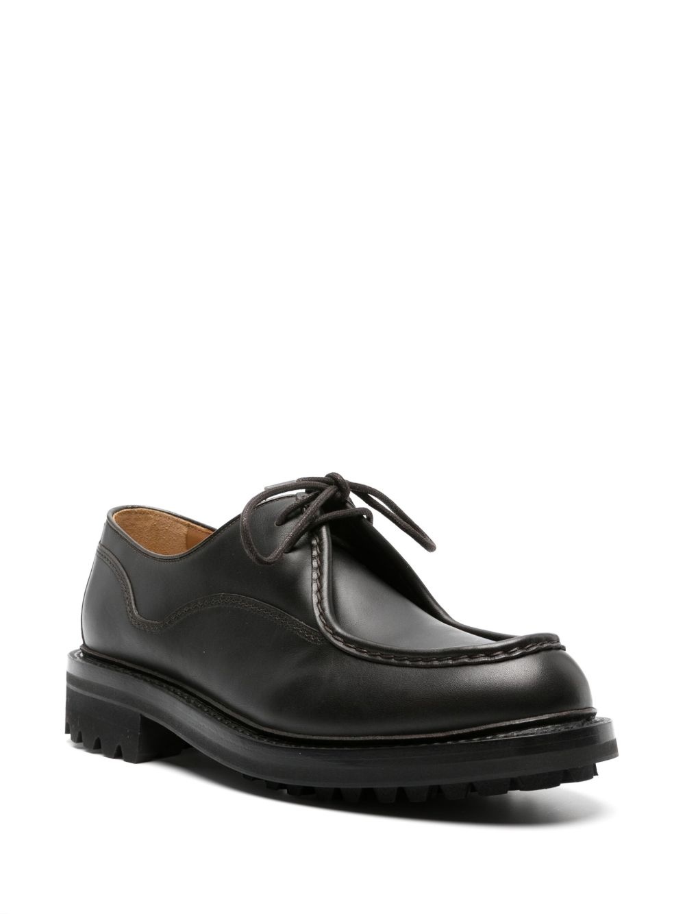 Lymington burnished-leather lace-up shoes - 2