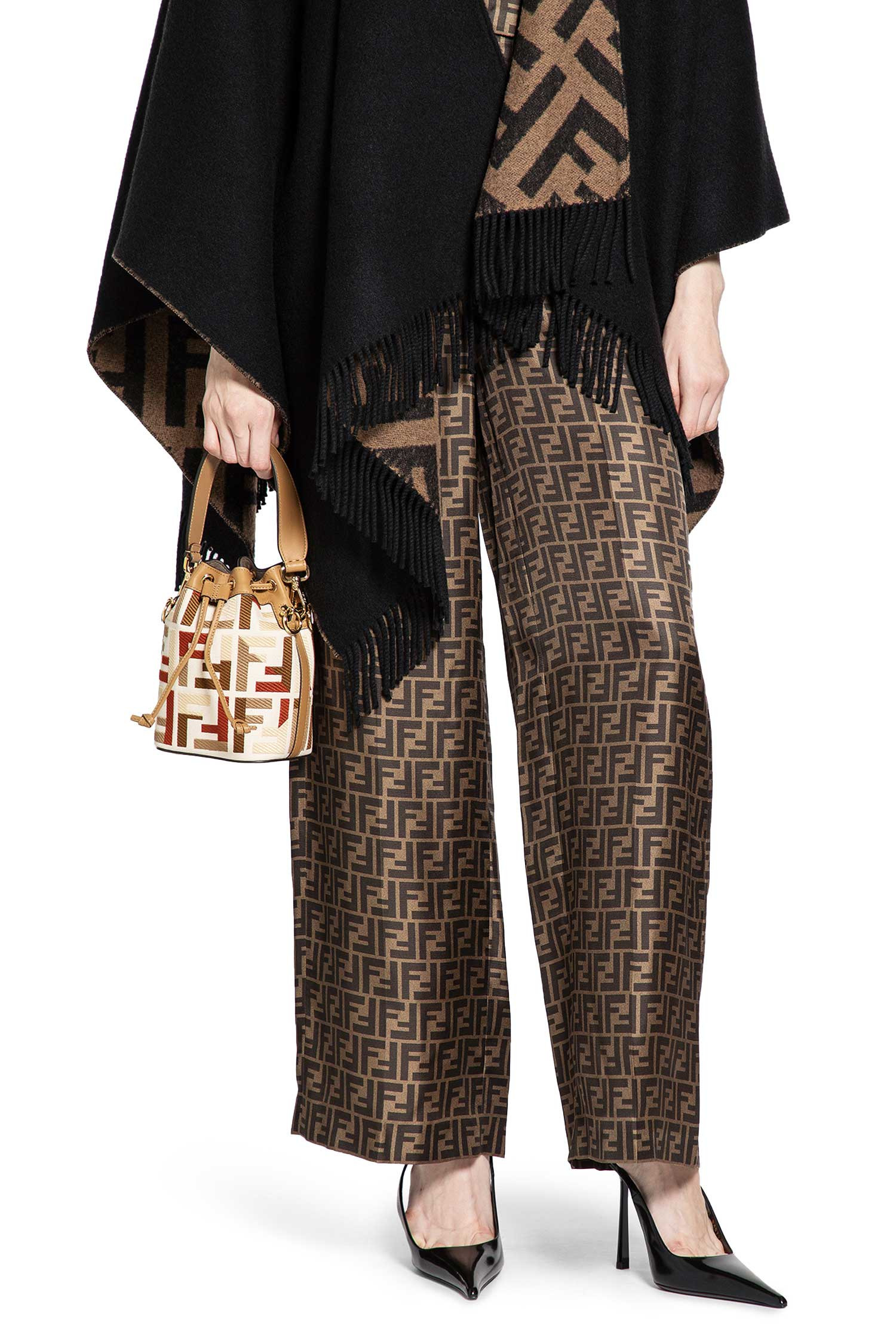 Ff Silk Twill Wide Leg Pants - 6
