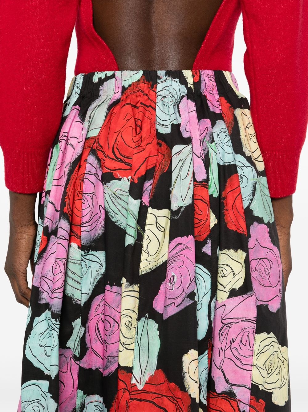 floral-print skirt - 5