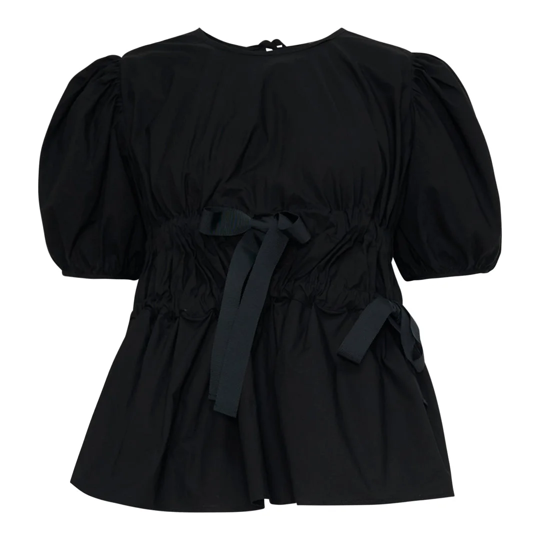 Freya Cotton Puff Sleeve Top - 1