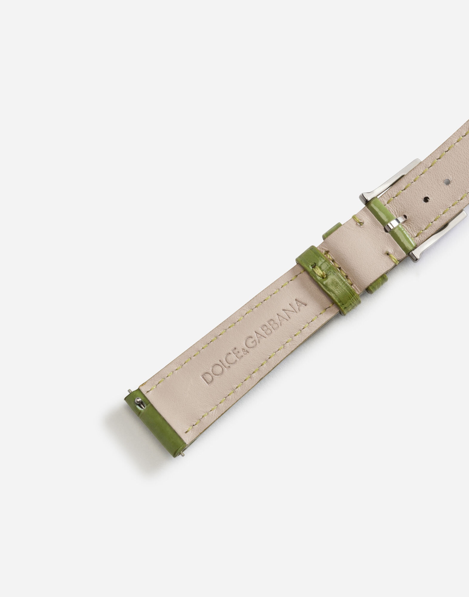 Alligator strap with buckle and hook in steel - 3