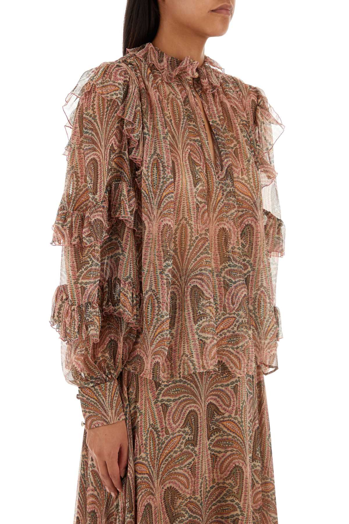 Etro Women Printed Crepe Blouse - 3