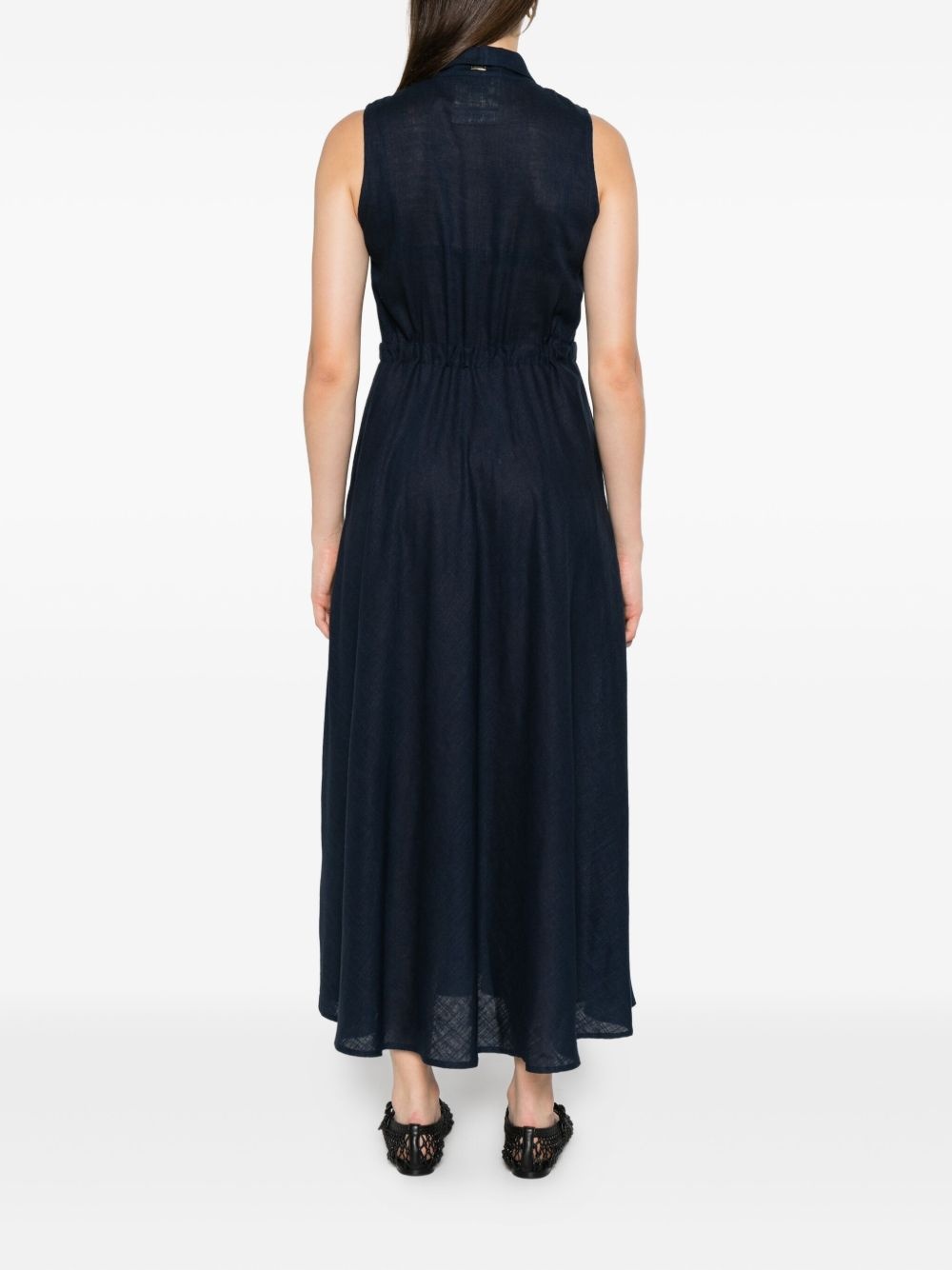 drawstring shirtdress - 4