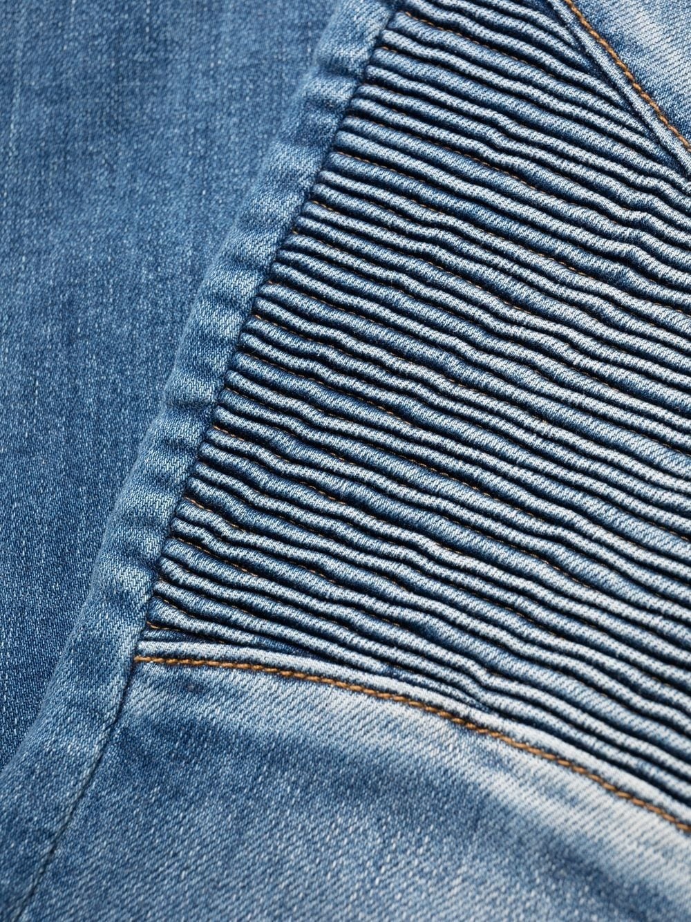 high-waisted biker jeans - 6
