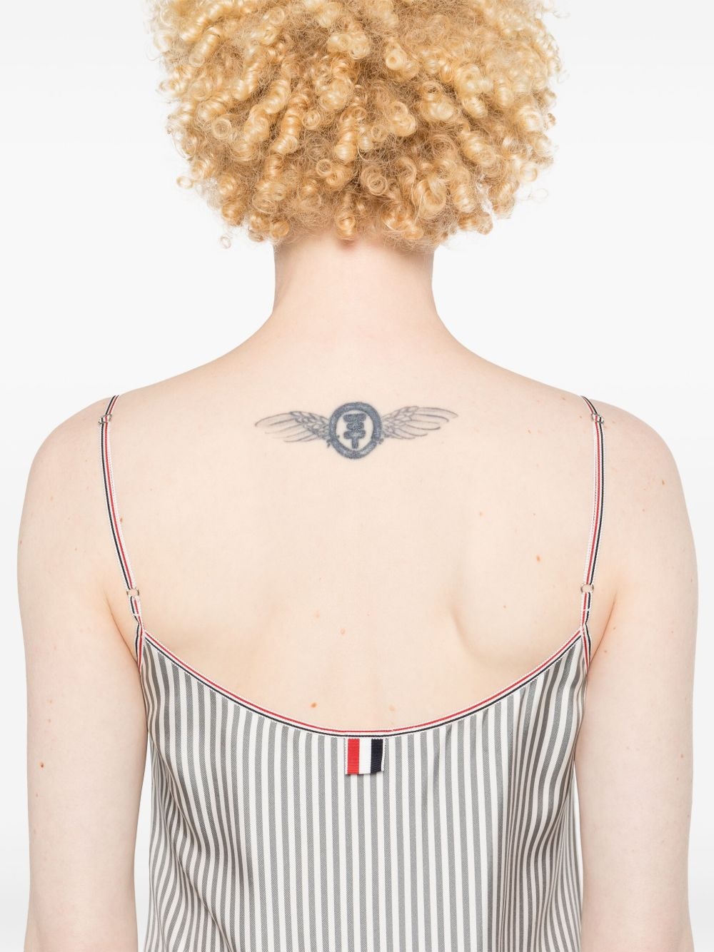 striped pleated minidress - 5