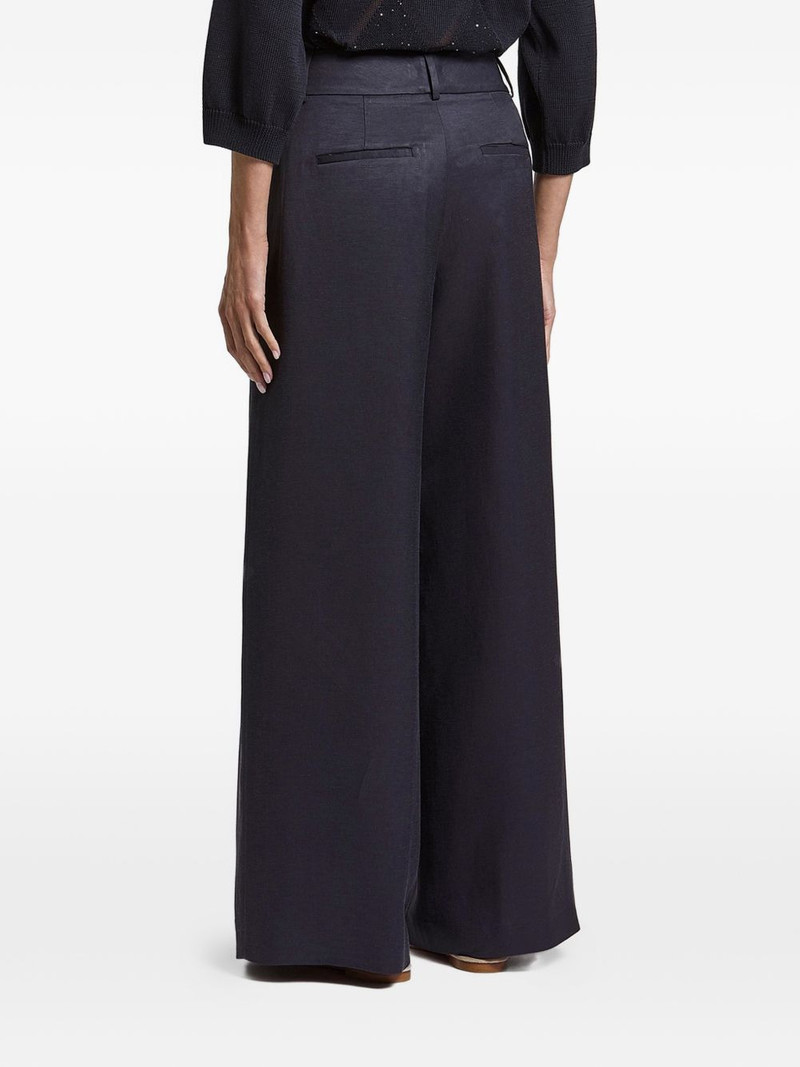 pleated wide-leg trousers 3