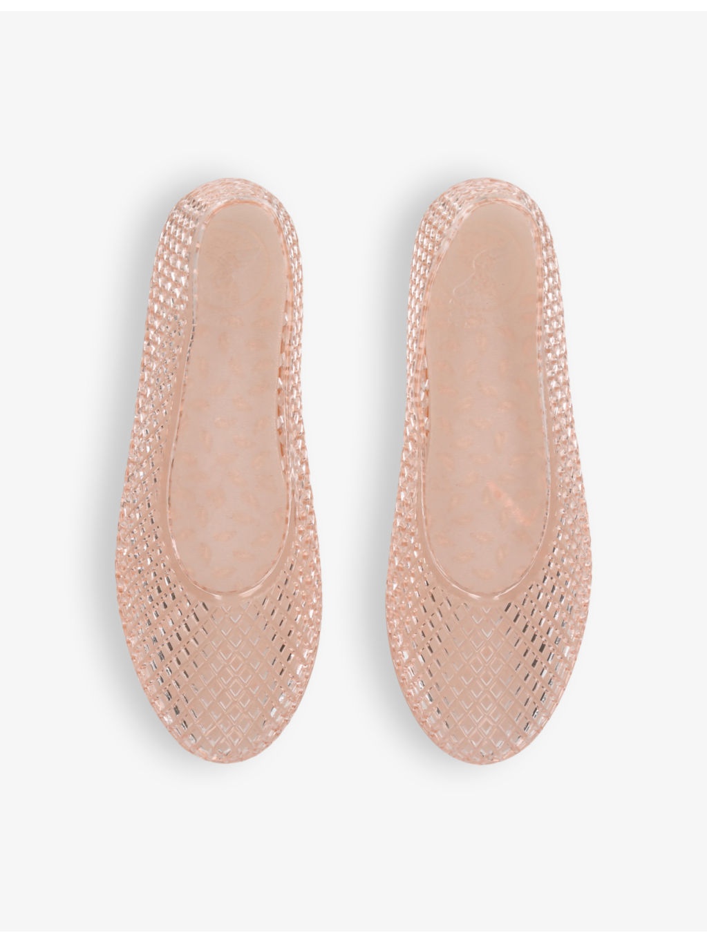 Iro mesh-textured PVC flats - 2