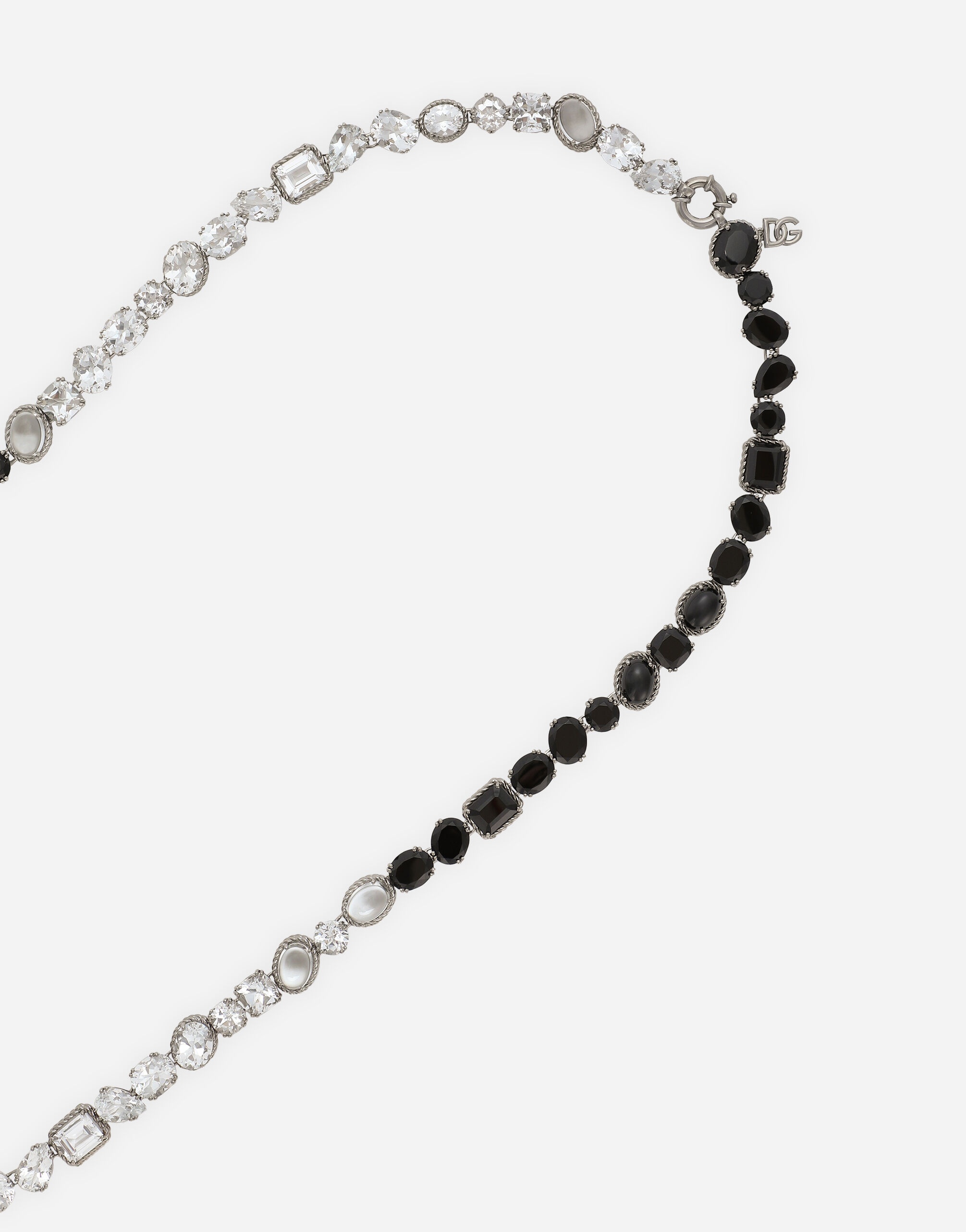 Rainbow Monochrome Sautoir 18-carat white gold, spinels and topazes - 4