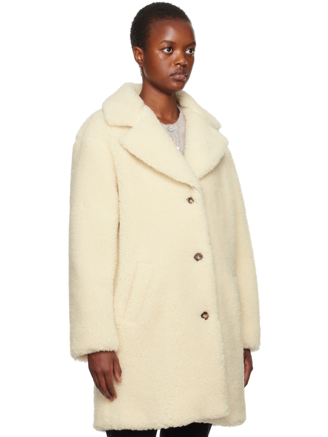 White Nicolette Coat - 2